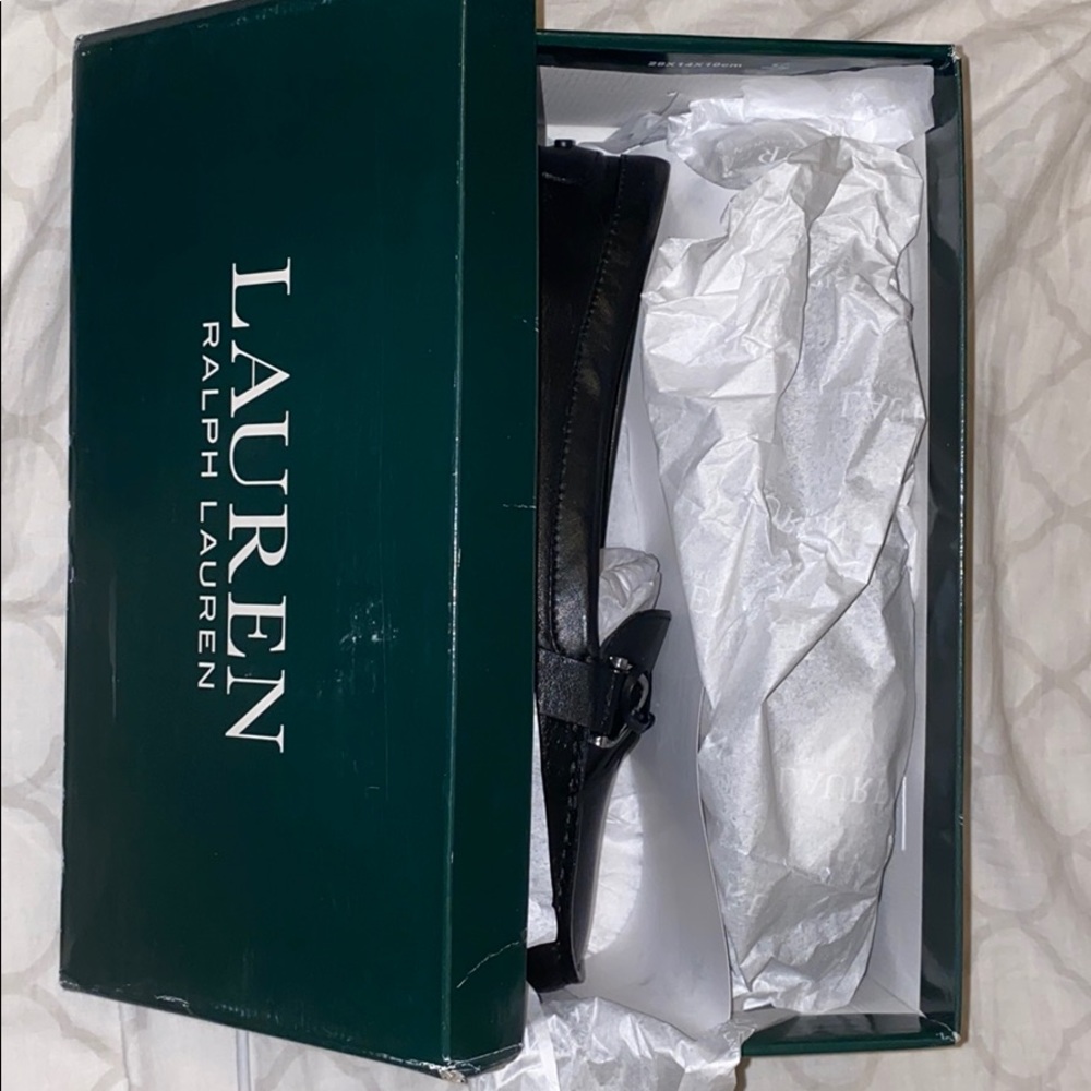 Lauren Ralph Lauren Black Flats